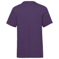Purple - Back - Fruit Of The Loom Childrens-Kids Unisex Valueweight Short Sleeve T-Shirt (Pack of 2)