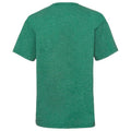 Retro Heather Green - Back - Fruit Of The Loom Childrens-Kids Unisex Valueweight Short Sleeve T-Shirt (Pack of 2)
