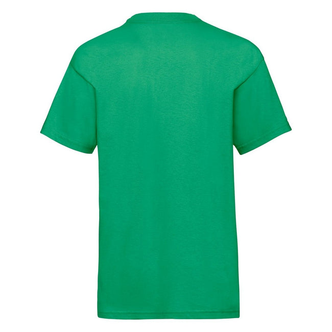 Kelly Green - Back - Fruit Of The Loom Childrens-Kids Unisex Valueweight Short Sleeve T-Shirt (Pack of 2)