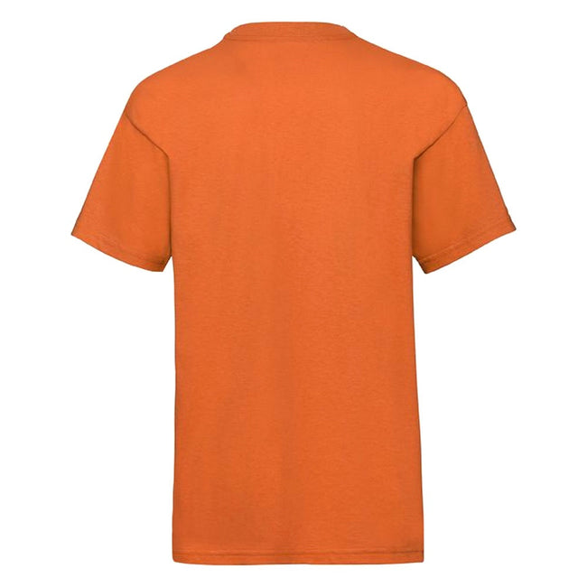 Orange - Back - Fruit Of The Loom Childrens-Kids Unisex Valueweight Short Sleeve T-Shirt (Pack of 2)