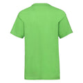 Lime - Back - Fruit Of The Loom Childrens-Kids Unisex Valueweight Short Sleeve T-Shirt (Pack of 2)
