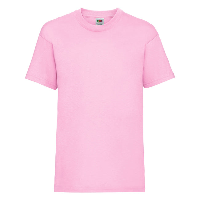 Light Pink - Front - Fruit Of The Loom Childrens-Kids Unisex Valueweight Short Sleeve T-Shirt (Pack of 2)