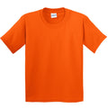 Orange - Front - Gildan Childrens Unisex Soft Style T-Shirt (Pack Of 2)