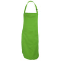 Olive - Front - Dennys Adults Unisex Catering Bib Apron With Pocket (Pack of 2)