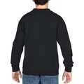 Black - Back - Gildan Childrens Unisex Heavy Blend Crewneck Sweatshirt (Pack Of 2)