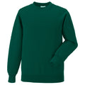 Bottle Green - Front - Jerzees Schoolgear Childrens Raglan Sleeve Sweatshirt (Pack of 2)