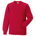 Classic Red - Front - Jerzees Schoolgear Childrens Raglan Sleeve Sweatshirt (Pack of 2)