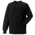 Black - Front - Jerzees Schoolgear Childrens Raglan Sleeve Sweatshirt (Pack of 2)