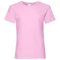 Light Pink - Front - Fruit Of The Loom Girls Childrens Valueweight Short Sleeve T-Shirt (Pack of 2)