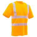 Hi Vis Orange - Front - Yoko Ladies-Womens Hi-Vis Short Sleeve T-Shirt (Pack of 2)