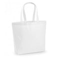 White - Front - Westford Mill Premium Cotton Maxi Tote Bag (Pack of 2)