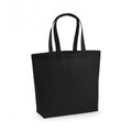 Black - Front - Westford Mill Premium Cotton Maxi Tote Bag (Pack of 2)