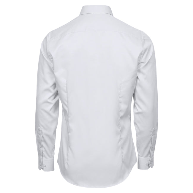 White - Back - Tee Jays Mens Luxury Comfort Fit Shirt