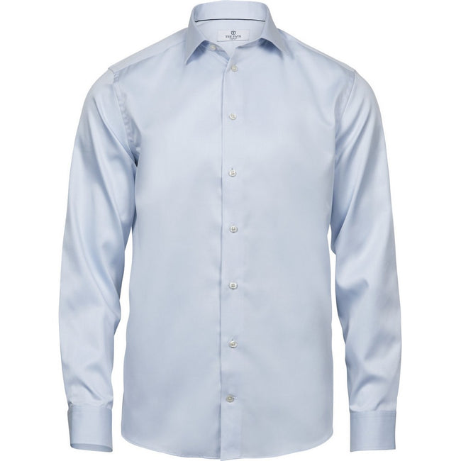 Light Blue - Front - Tee Jays Mens Luxury Comfort Fit Shirt