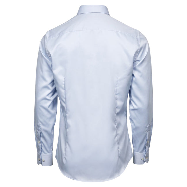 Light Blue - Back - Tee Jays Mens Luxury Comfort Fit Shirt