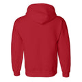 Red - Back - Gildan Heavyweight DryBlend Adult Unisex Hooded Sweatshirt Top - Hoodie (13 Colours)