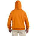 Safety Orange - Back - Gildan Heavyweight DryBlend Adult Unisex Hooded Sweatshirt Top - Hoodie (13 Colours)