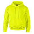 Black - Side - Gildan Heavyweight DryBlend Adult Unisex Hooded Sweatshirt Top - Hoodie (13 Colours)