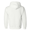 White - Back - Gildan Heavyweight DryBlend Adult Unisex Hooded Sweatshirt Top - Hoodie (13 Colours)