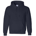 Navy - Front - Gildan Heavyweight DryBlend Adult Unisex Hooded Sweatshirt Top - Hoodie (13 Colours)