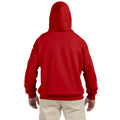 Red - Side - Gildan Heavyweight DryBlend Adult Unisex Hooded Sweatshirt Top - Hoodie (13 Colours)