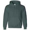 Forest Green - Front - Gildan Heavyweight DryBlend Adult Unisex Hooded Sweatshirt Top - Hoodie (13 Colours)