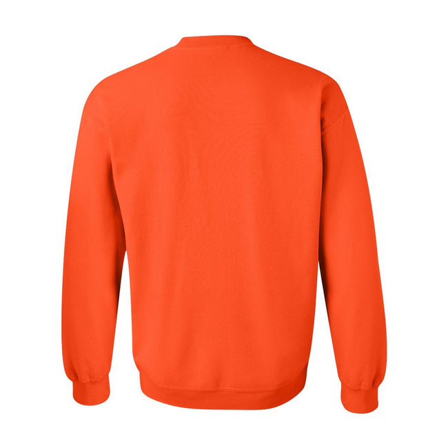 Orange - Back - Gildan Heavy Blend Unisex Adult Crewneck Sweatshirt