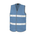 Sky Blue - Front - Result Adults Unisex Safeguard Enhance Visibility Vest