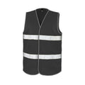 Black - Front - Result Adults Unisex Safeguard Enhance Visibility Vest