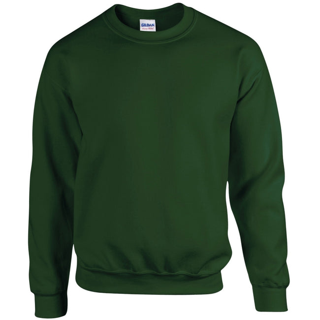 Forest Green - Front - Gildan Childrens Unisex Heavy Blend Crewneck Sweatshirt