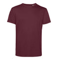 Burgundy - Front - B&C Mens Organic E150 T-Shirt