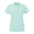 Aqua - Front - Russell Womens-Ladies Pure Organic Polo