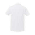 White - Side - Russell Mens Pure Organic Polo