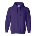 Purple - Front - Gildan Heavy Blend Adult Unisex Hooded Sweatshirt - Hoodie