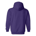 Purple - Back - Gildan Heavy Blend Adult Unisex Hooded Sweatshirt - Hoodie