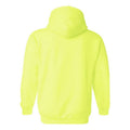 Safety Green - Back - Gildan Heavy Blend Adult Unisex Hooded Sweatshirt - Hoodie