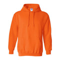 Safety Orange - Front - Gildan Heavy Blend Adult Unisex Hooded Sweatshirt - Hoodie