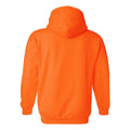 Safety Orange - Back - Gildan Heavy Blend Adult Unisex Hooded Sweatshirt - Hoodie