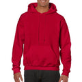 Cherry Red - Side - Gildan Heavy Blend Adult Unisex Hooded Sweatshirt - Hoodie