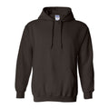 Dark Chocolate - Front - Gildan Heavy Blend Adult Unisex Hooded Sweatshirt - Hoodie