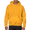 Gold - Side - Gildan Heavy Blend Adult Unisex Hooded Sweatshirt - Hoodie