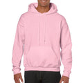 Light Pink - Side - Gildan Heavy Blend Adult Unisex Hooded Sweatshirt - Hoodie