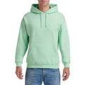 Mint Green - Side - Gildan Heavy Blend Adult Unisex Hooded Sweatshirt - Hoodie