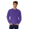 Radiant Purple - Back - B&C Mens Set In Sweatshirt