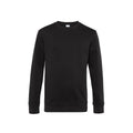Pure Black - Front - B&C Mens King Crew Neck Sweater