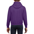 Purple - Side - Gildan Heavy Blend Childrens Unisex Hooded Sweatshirt Top - Hoodie