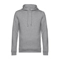 Heather Grey - Front - B&C Mens Organic Hooded Sweater