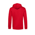 Red - Back - B&C Mens Organic Hooded Sweater