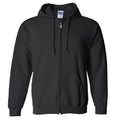 Black - Front - Gildan Heavy Blend Unisex Adult Full Zip Hooded Sweatshirt Top