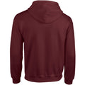 Maroon - Back - Gildan Heavy Blend Unisex Adult Full Zip Hooded Sweatshirt Top